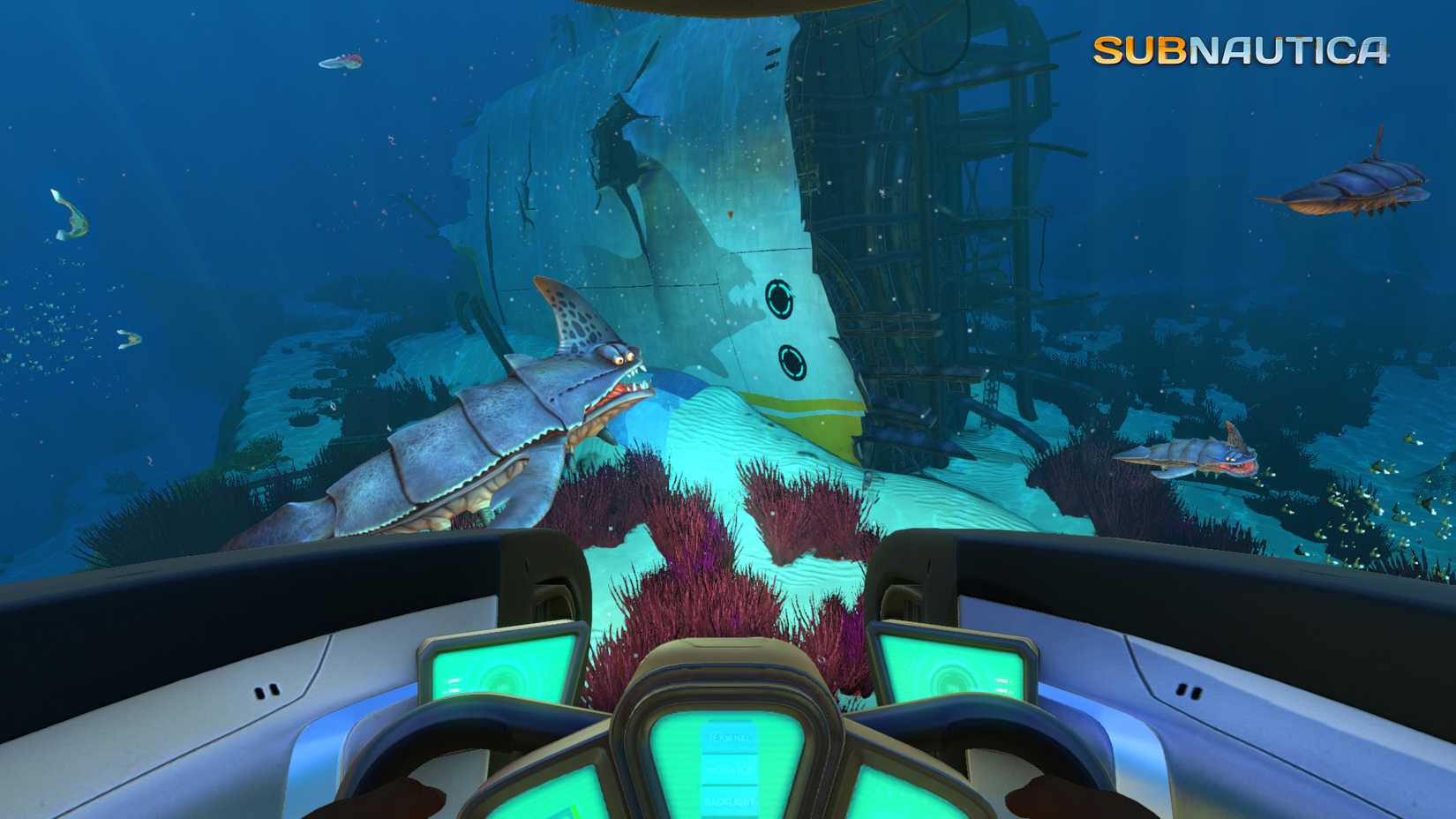 Exploring in Subnautica