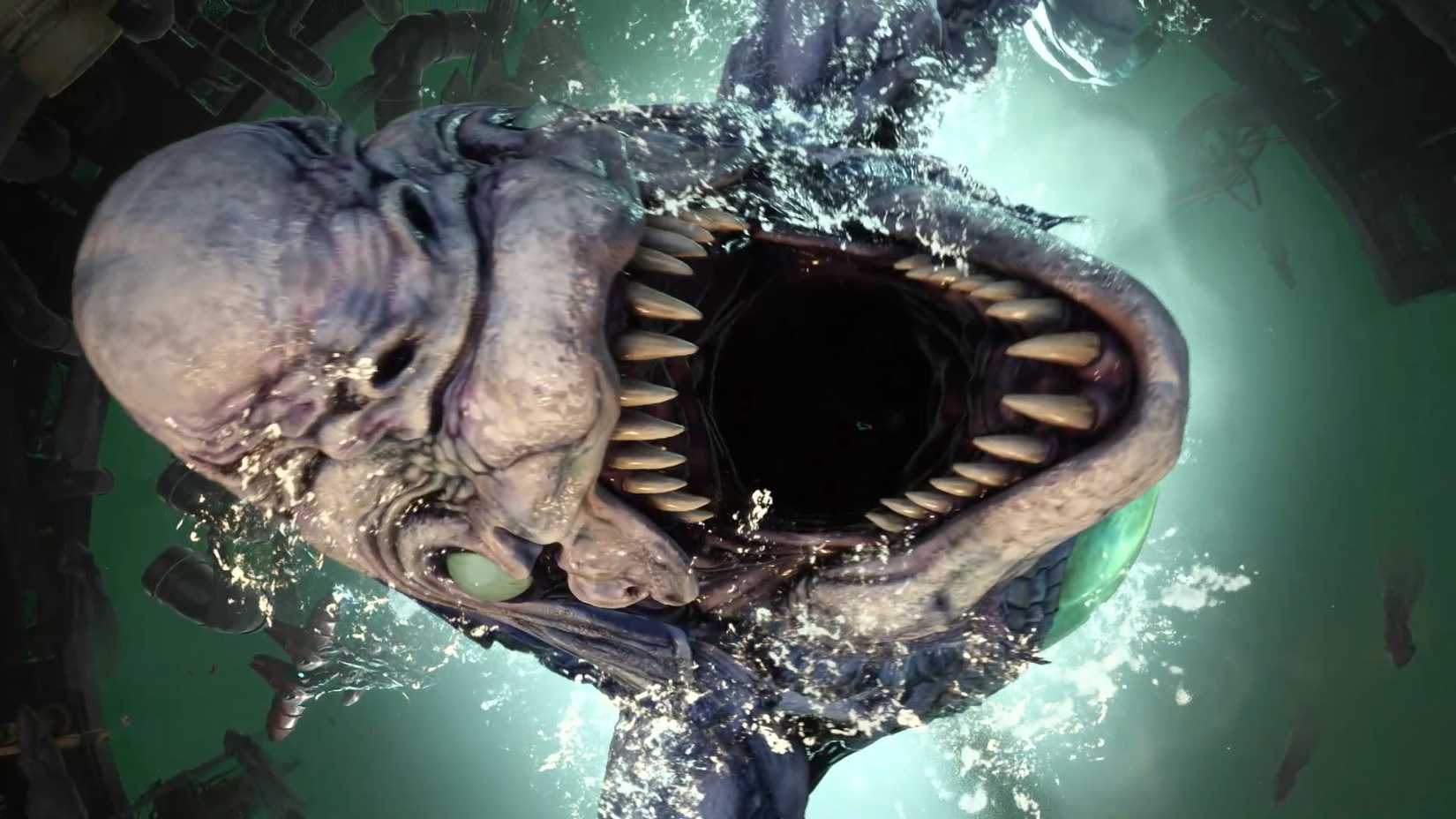 The Weapon in the Gongaga reactor careening out of the mako in Final Fantasy 7 Rebirth