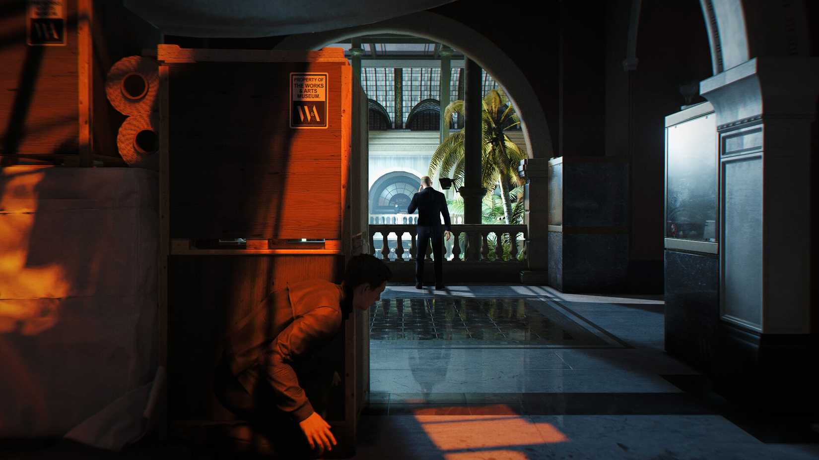 bond sneaking around