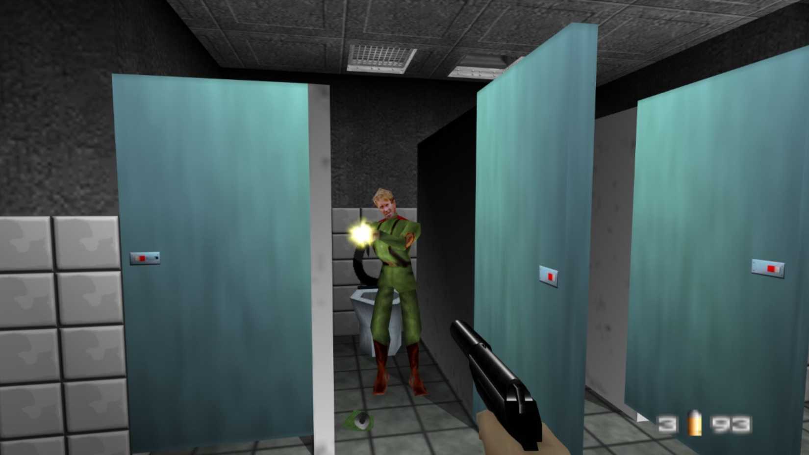 GoldenEye 007 bathroom agent