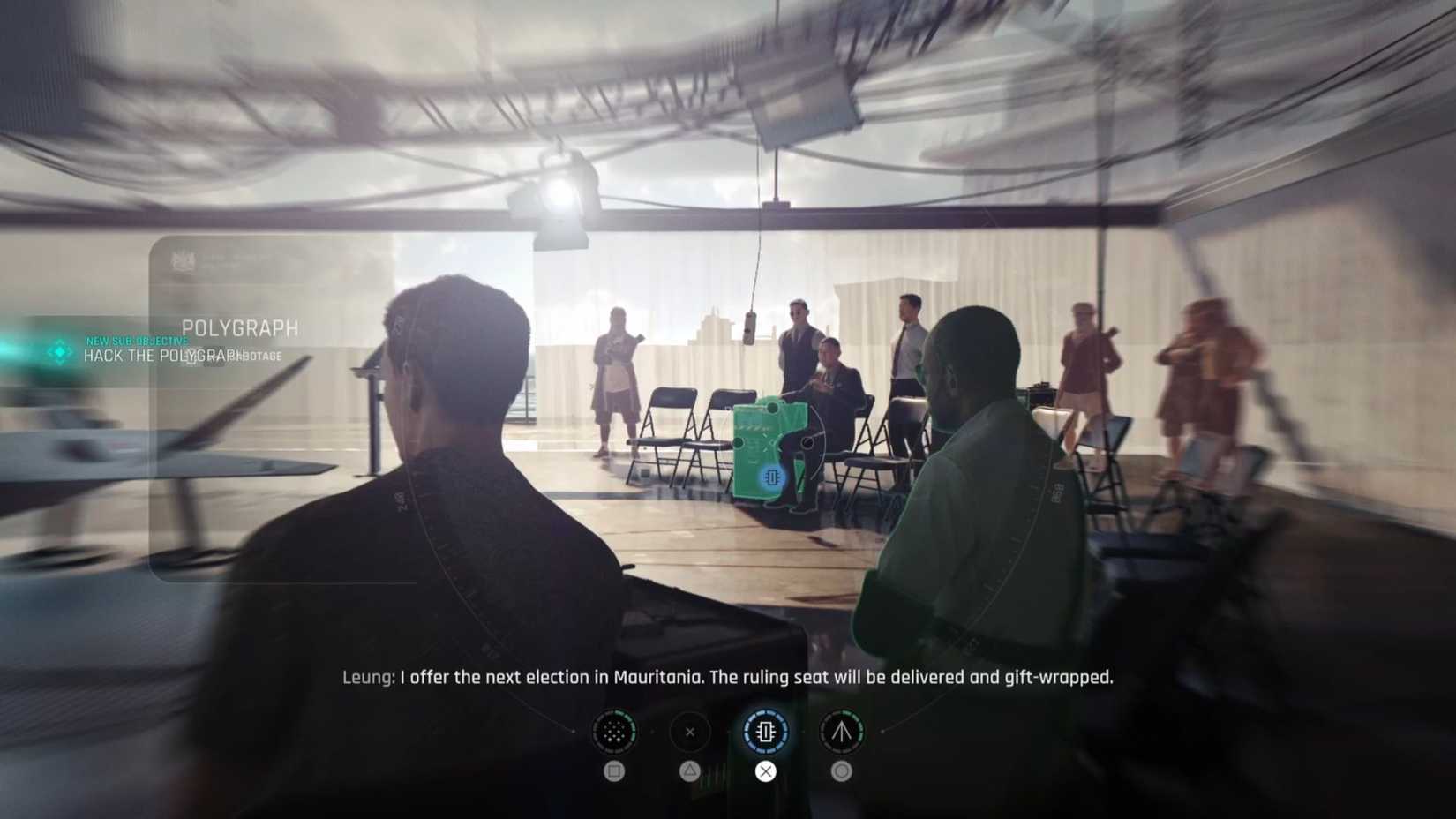 Hacking the polygraph during the auction 007 First Light