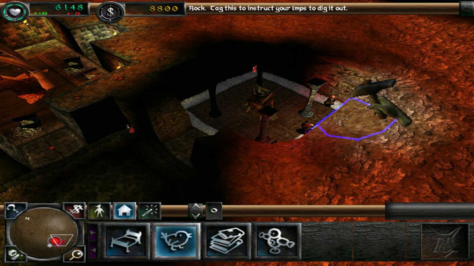 Keeper's Overview in Dungeon Keeper 2