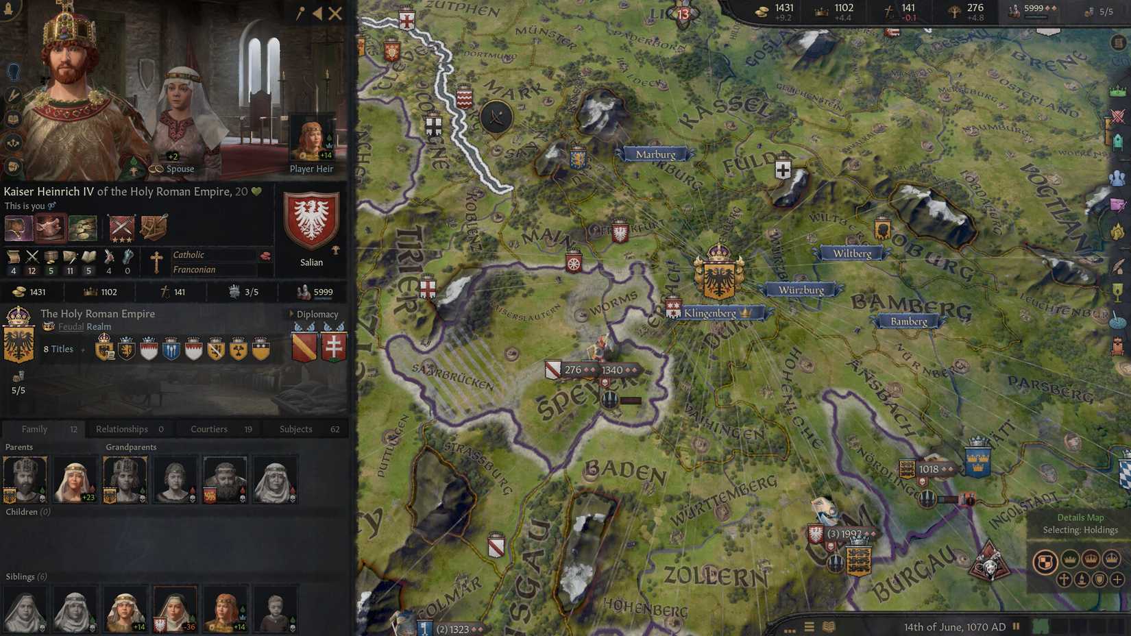 Map Overview in Crusader Kings 3