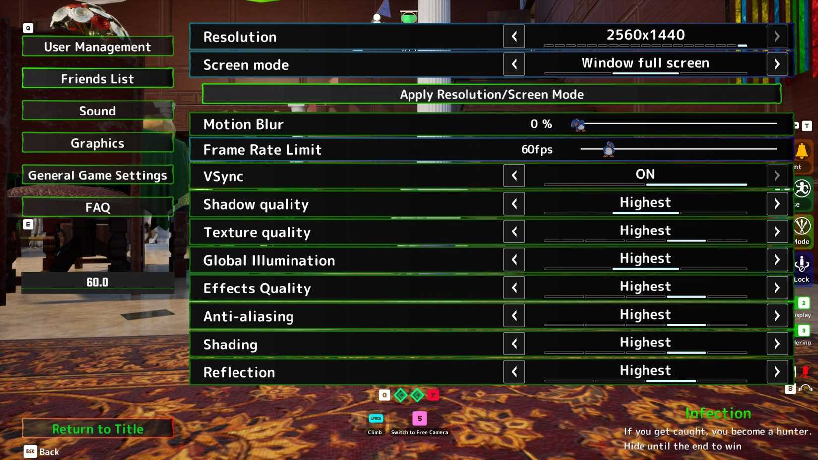 Meccha Chameleon Changes Menu Rework