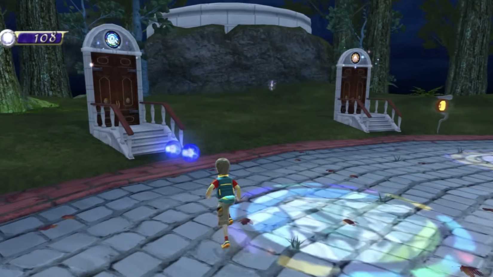 Will walks through the hub world of NiGHTS: Journey of Dreams, with the My Dream door on the right.