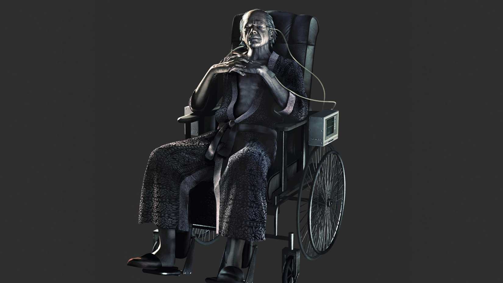 oswell in his wheelchair