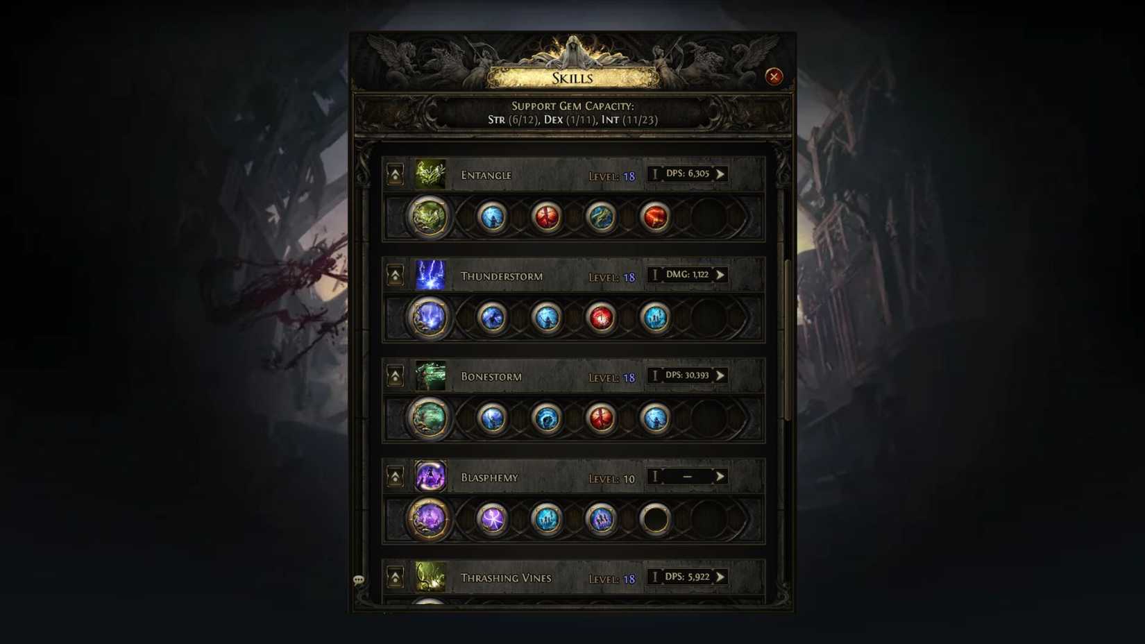 Path of Exile 2 Support Values