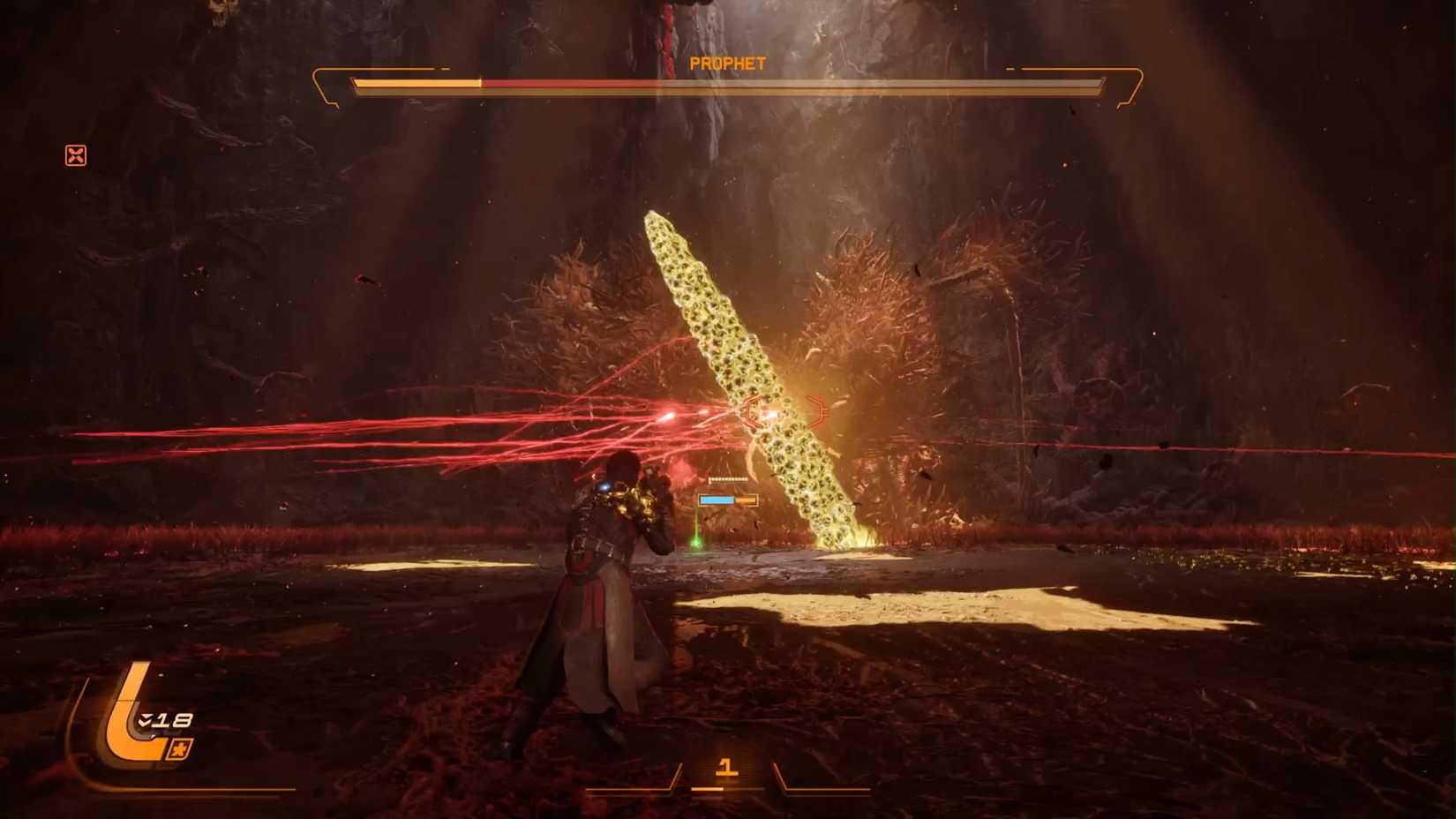 Prophet boss fight in Saros