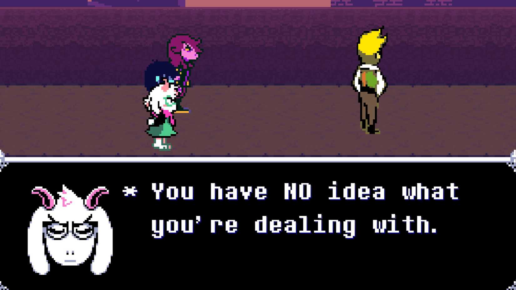 Ralsei Confronting Flowery in Deltarune Chapter 5