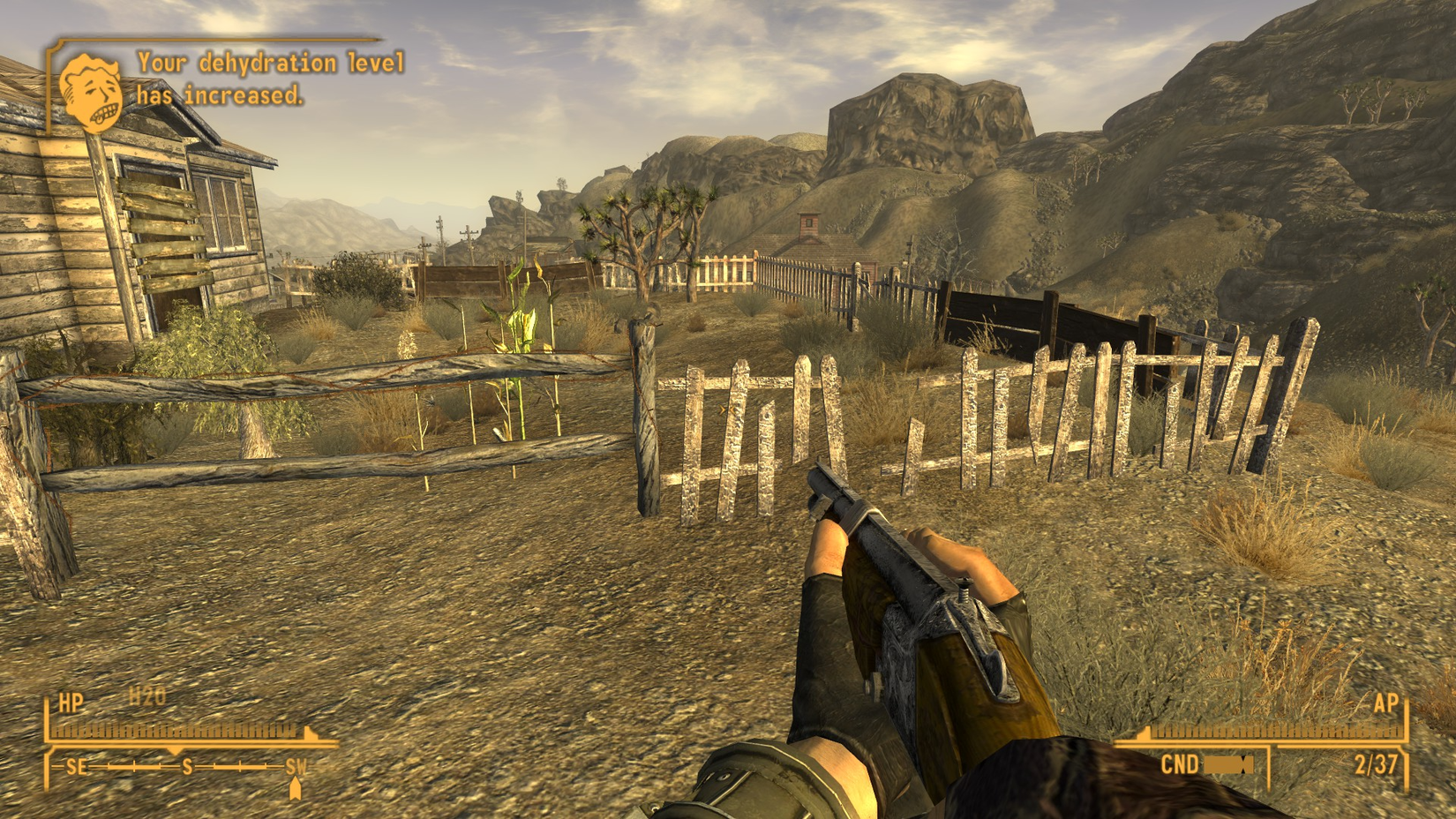 Fallout New Vegas dehydrated