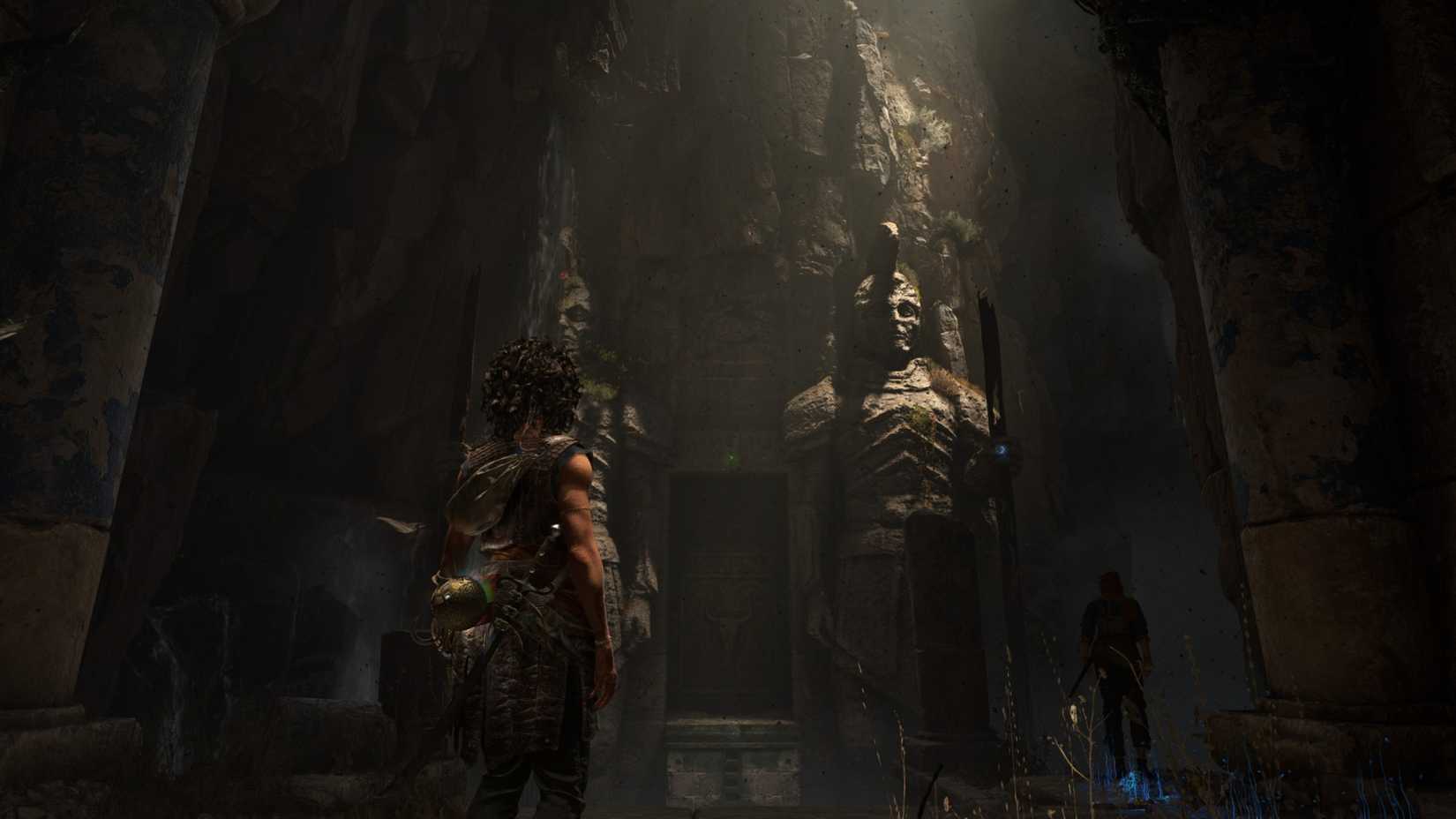 Sophia under statue