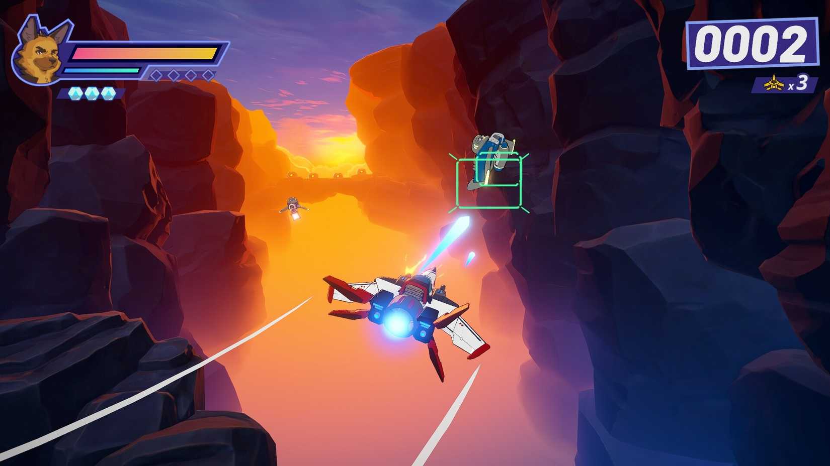 Spaceship Fight in Wild Blue Skies