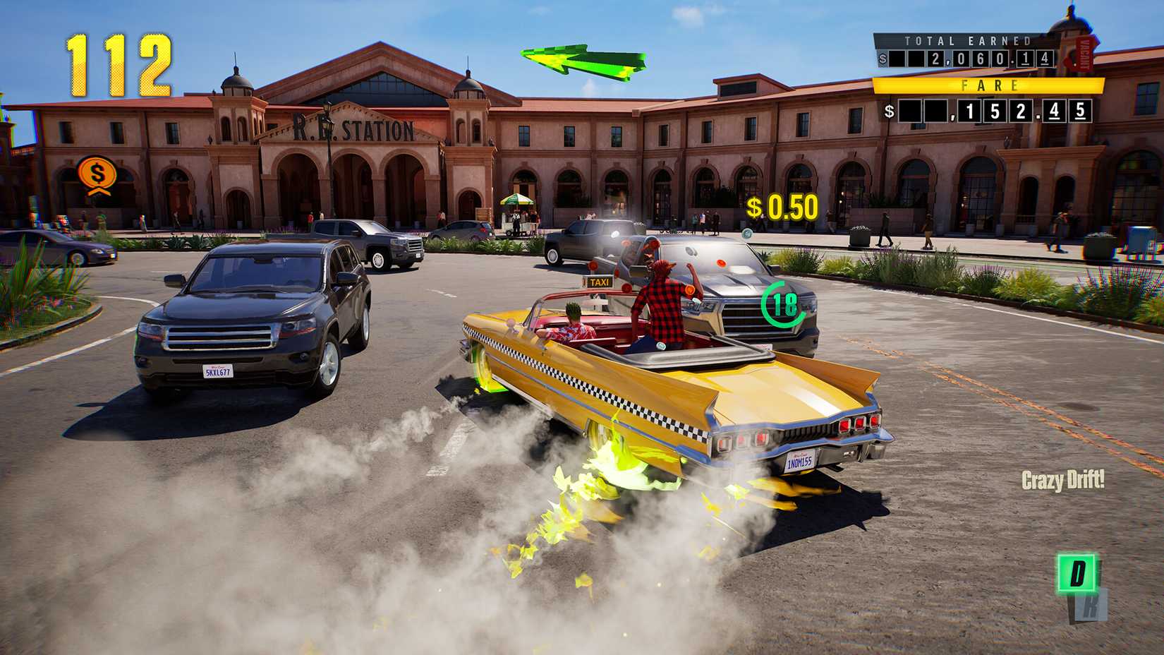 Crazy Taxi World Tour gameplay