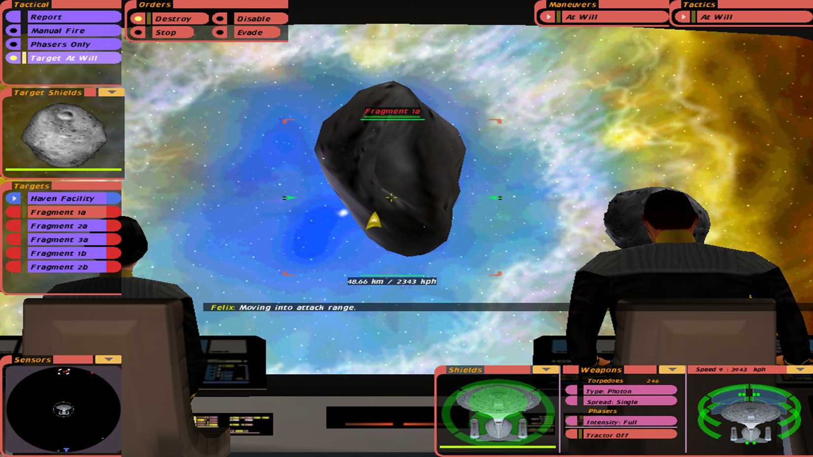 combat in bridge commander