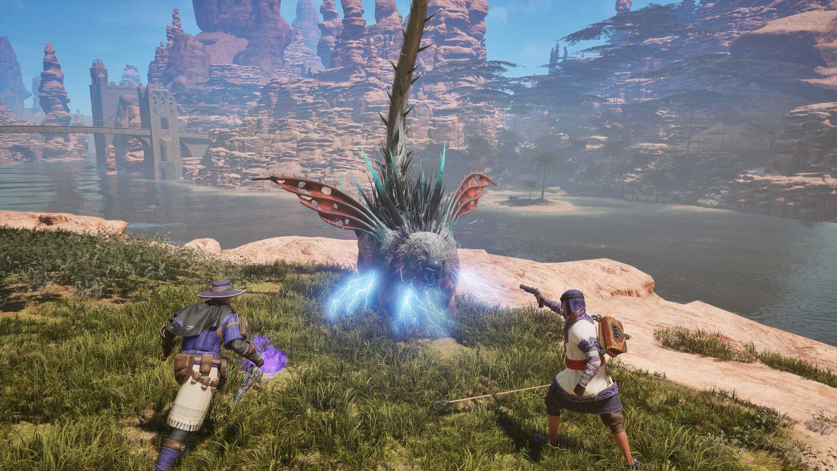 Two Players Fighting Together in Outward 2