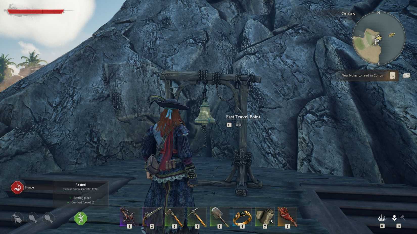 Windrose Player Near Fast Travel