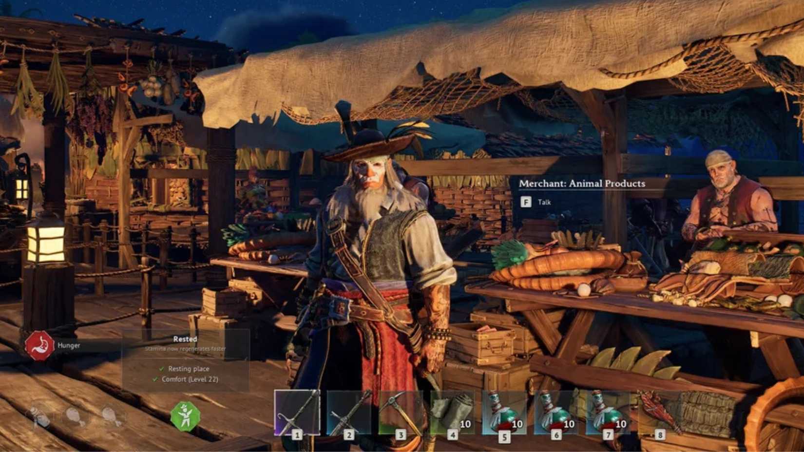 Windrose Player Near Merchant