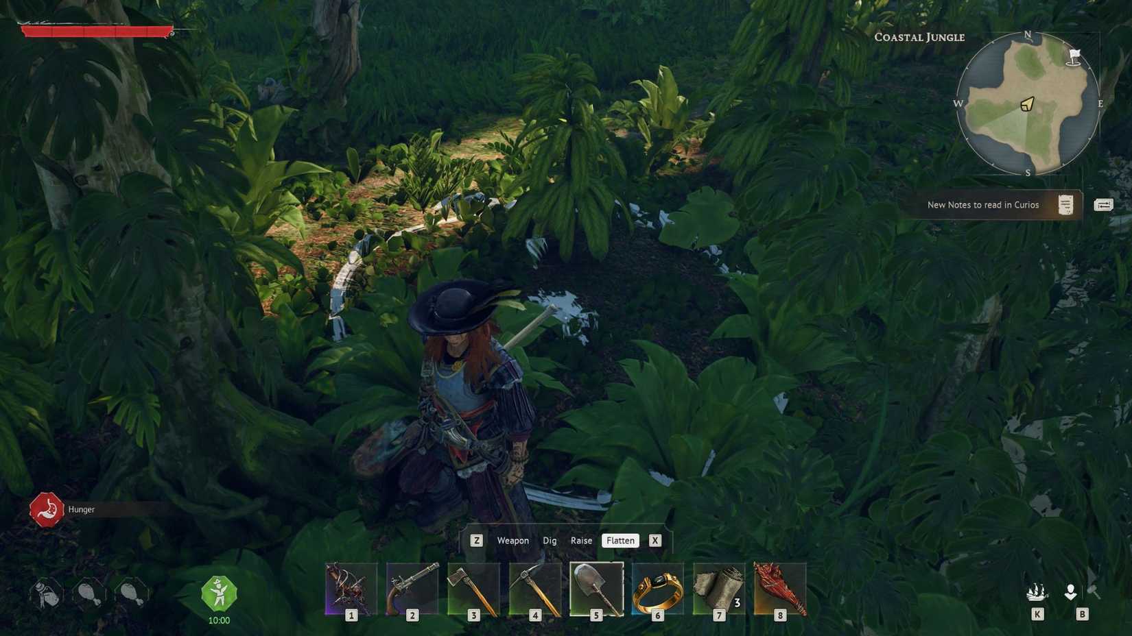 Windrose Player Using Shovel