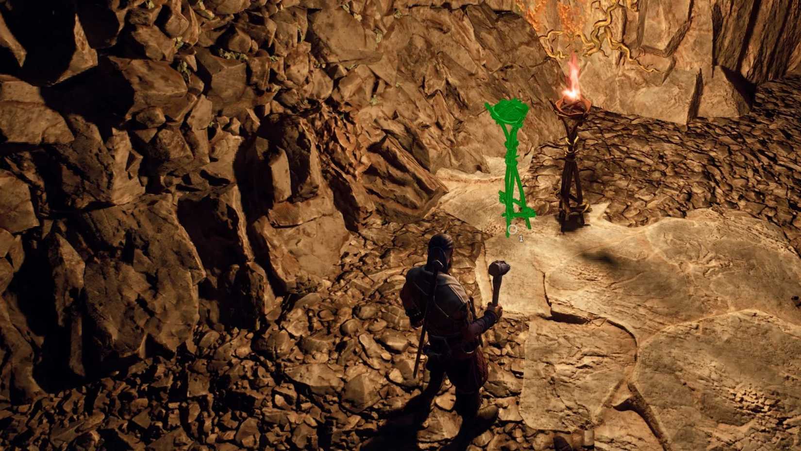 Windrose Torch in a Cave