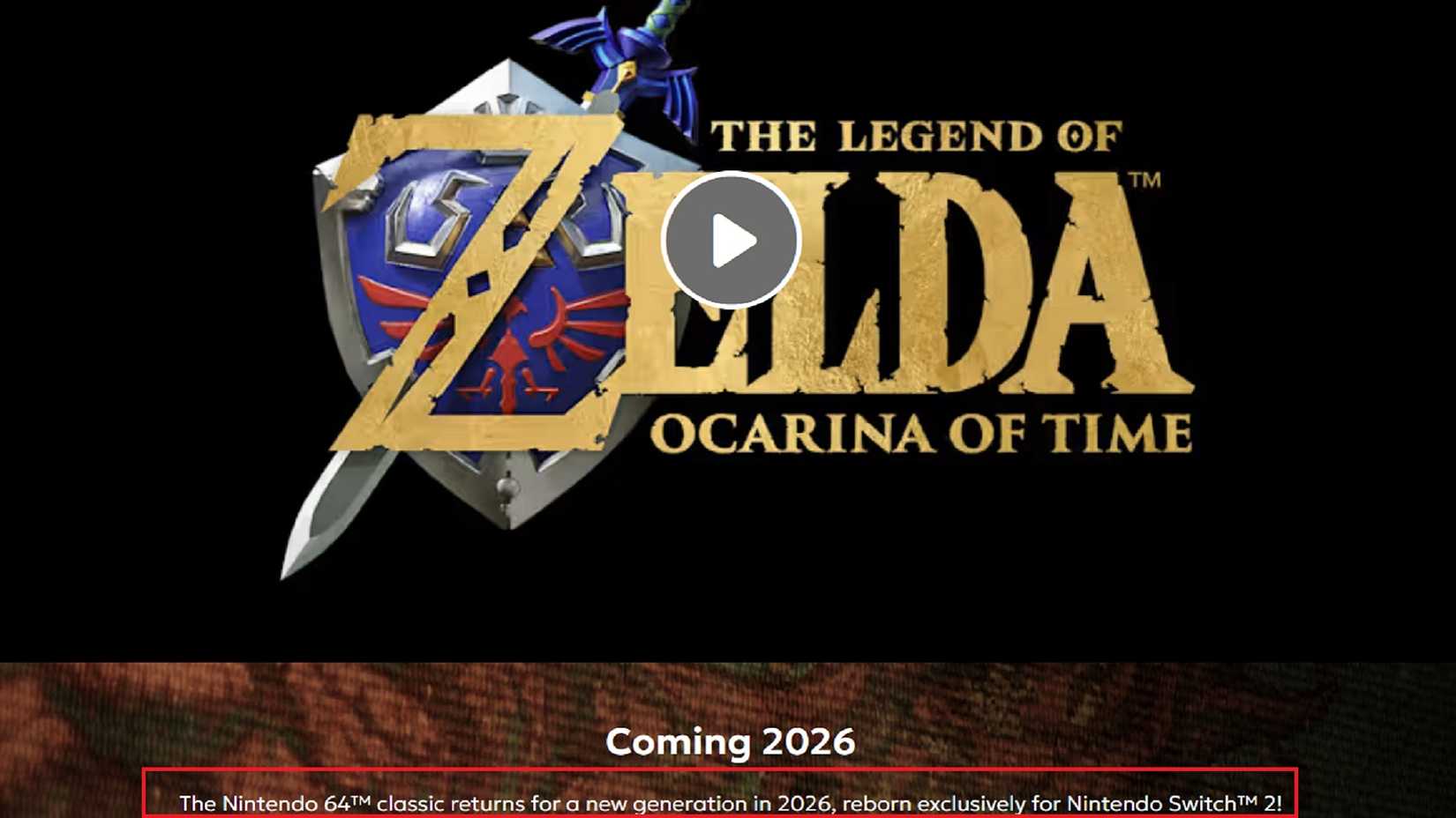 Zelda Ocarina of Time Remake Store Description