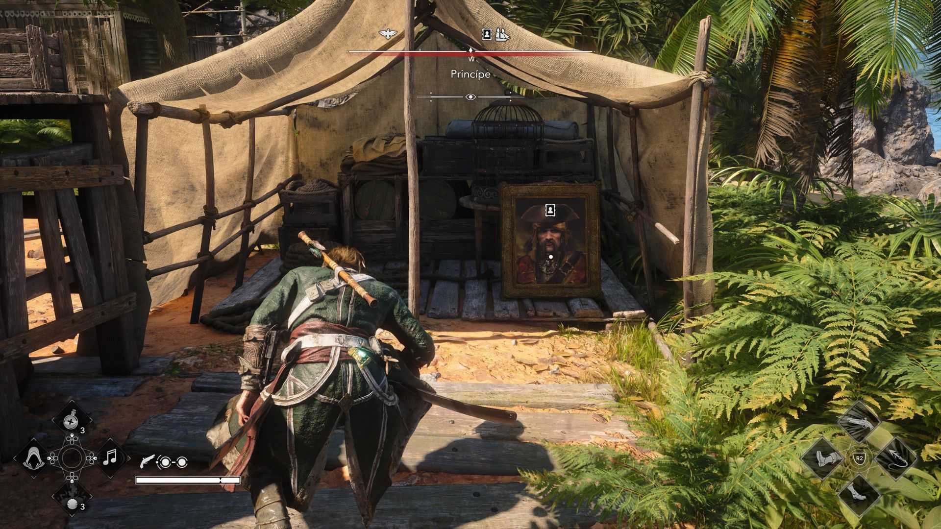 Bartholomew Roberts Portrait in Assassin's Creed Black Flag Resynced