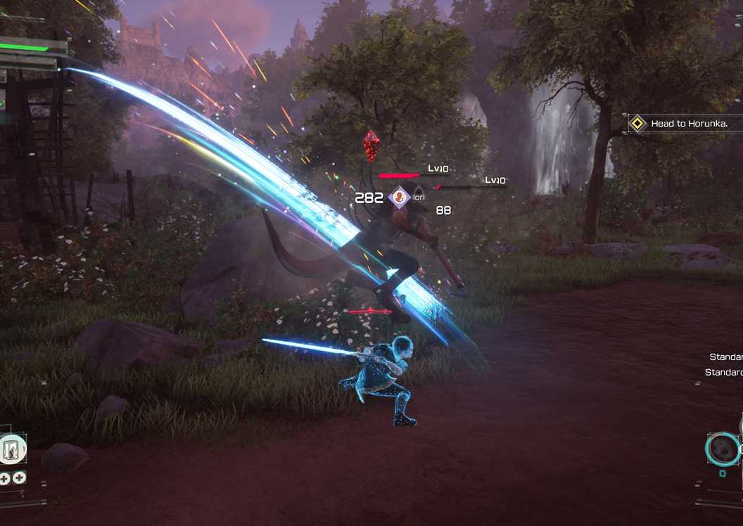 battling an elite enemy in aincrad