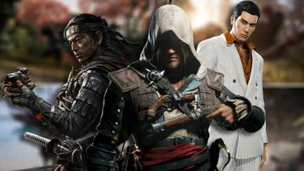 Best Historical Fiction Open World Games Ghost of Tsushima Jin Sakai Assassin's Creed Black Flag Edward Kenway Yakuza 0 Kiryu