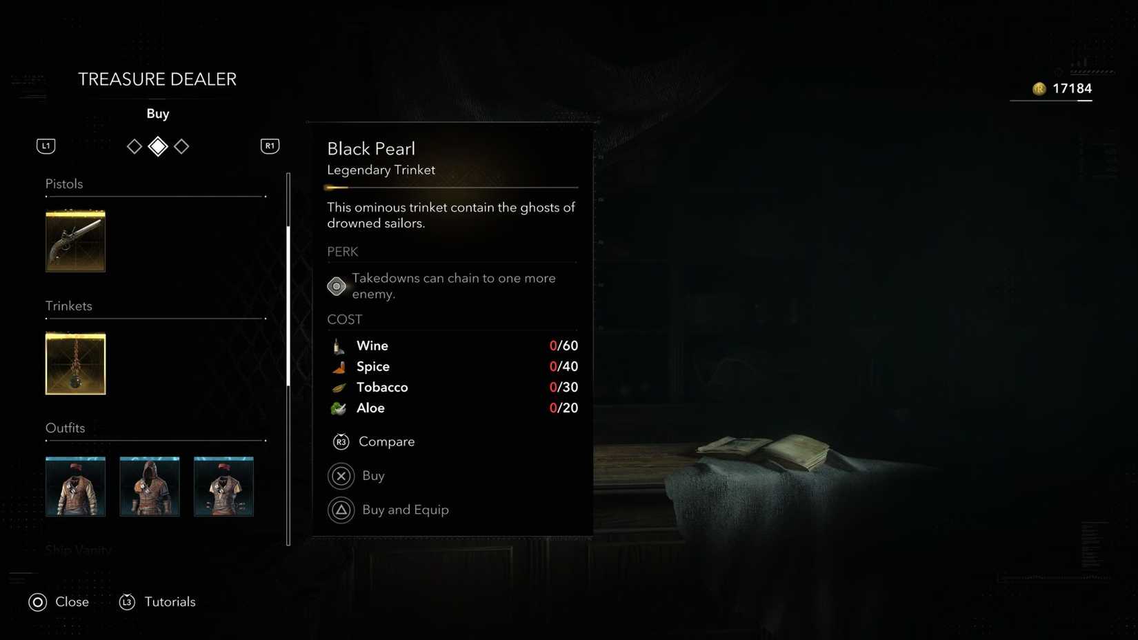 Black Pearl Trinket Assassin's Creed Black Flag Resynced