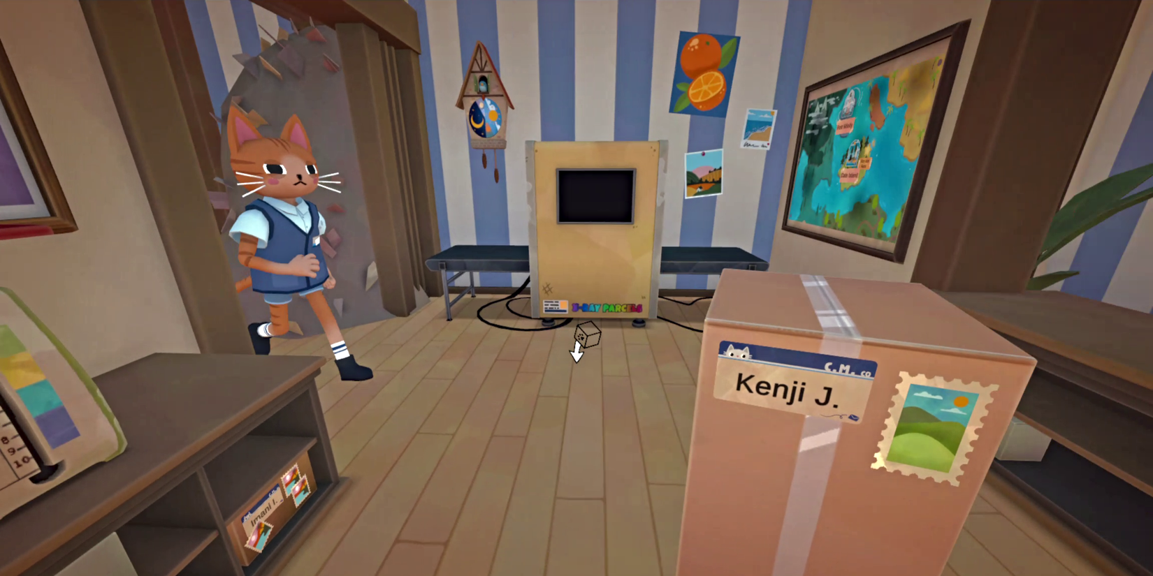 cat-mail-running-around