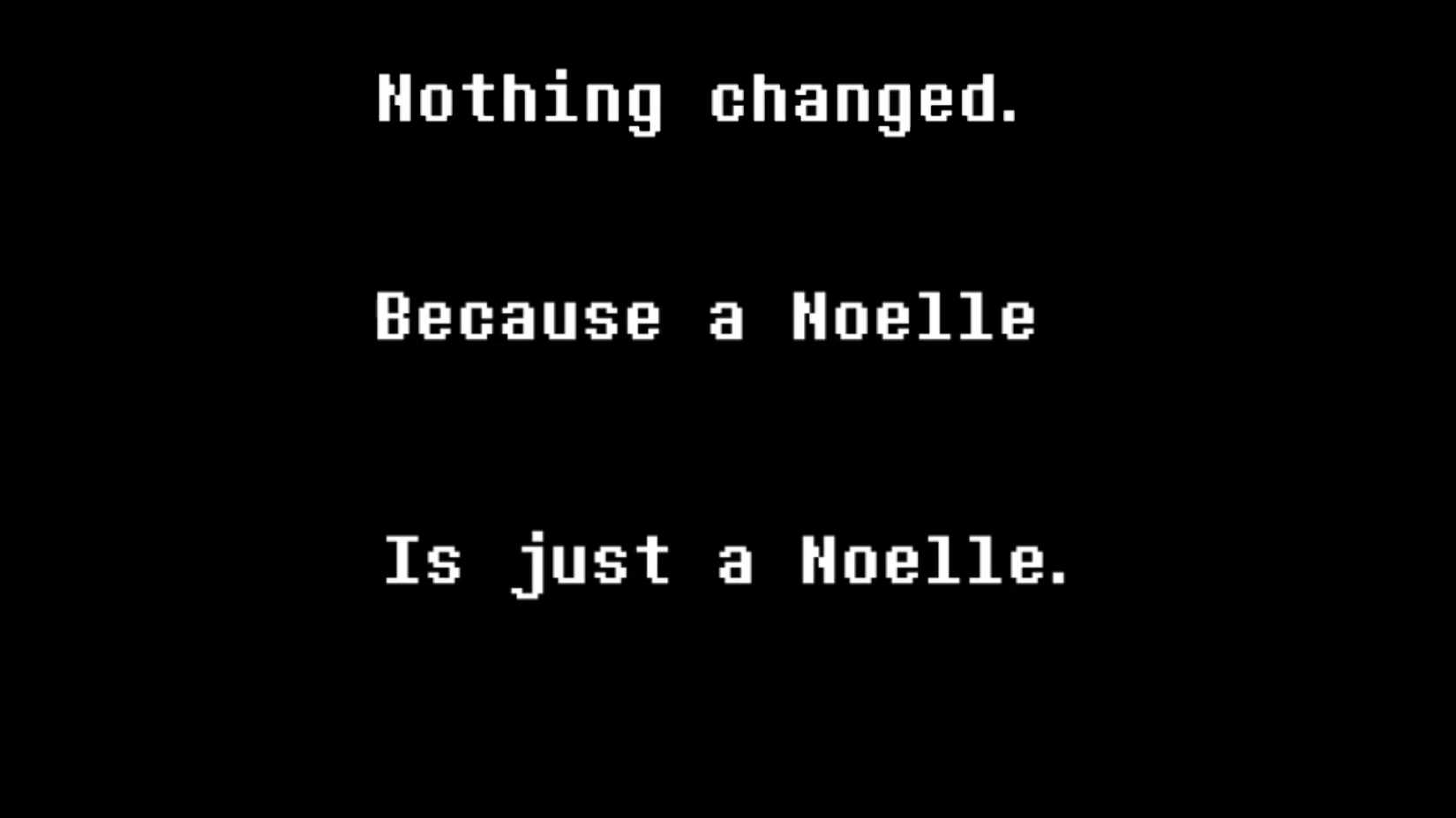 Aborted Weird Route Dialogue from Noelle in Deltarune Chapter 5