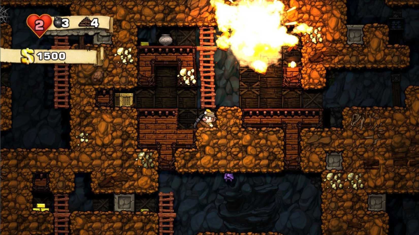 Dungeon exploration game Spelunky