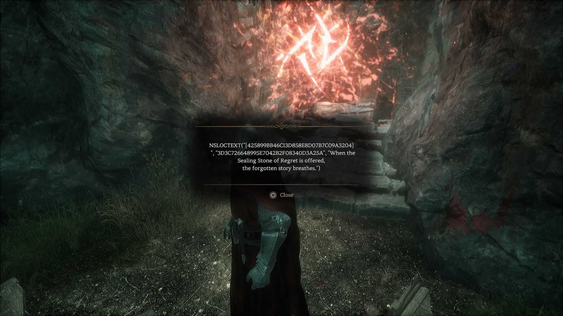 Error bug in The Relic First Guardian