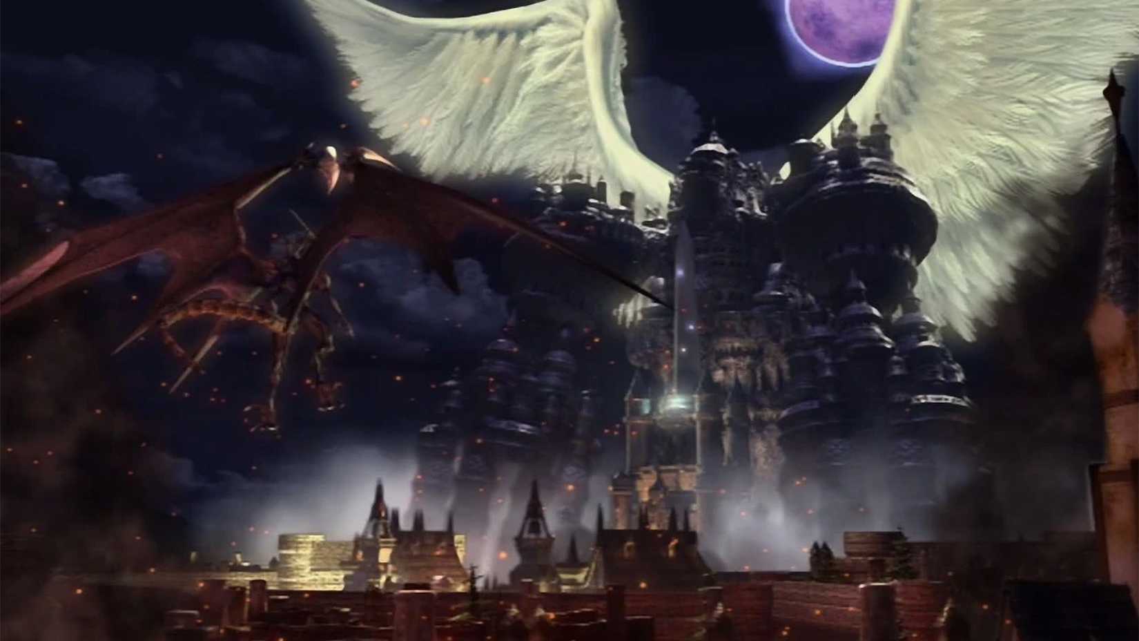 Final Fantasy IX FFIX Final Fantasy 9 Bahamut Attacks Alexandria Alexander