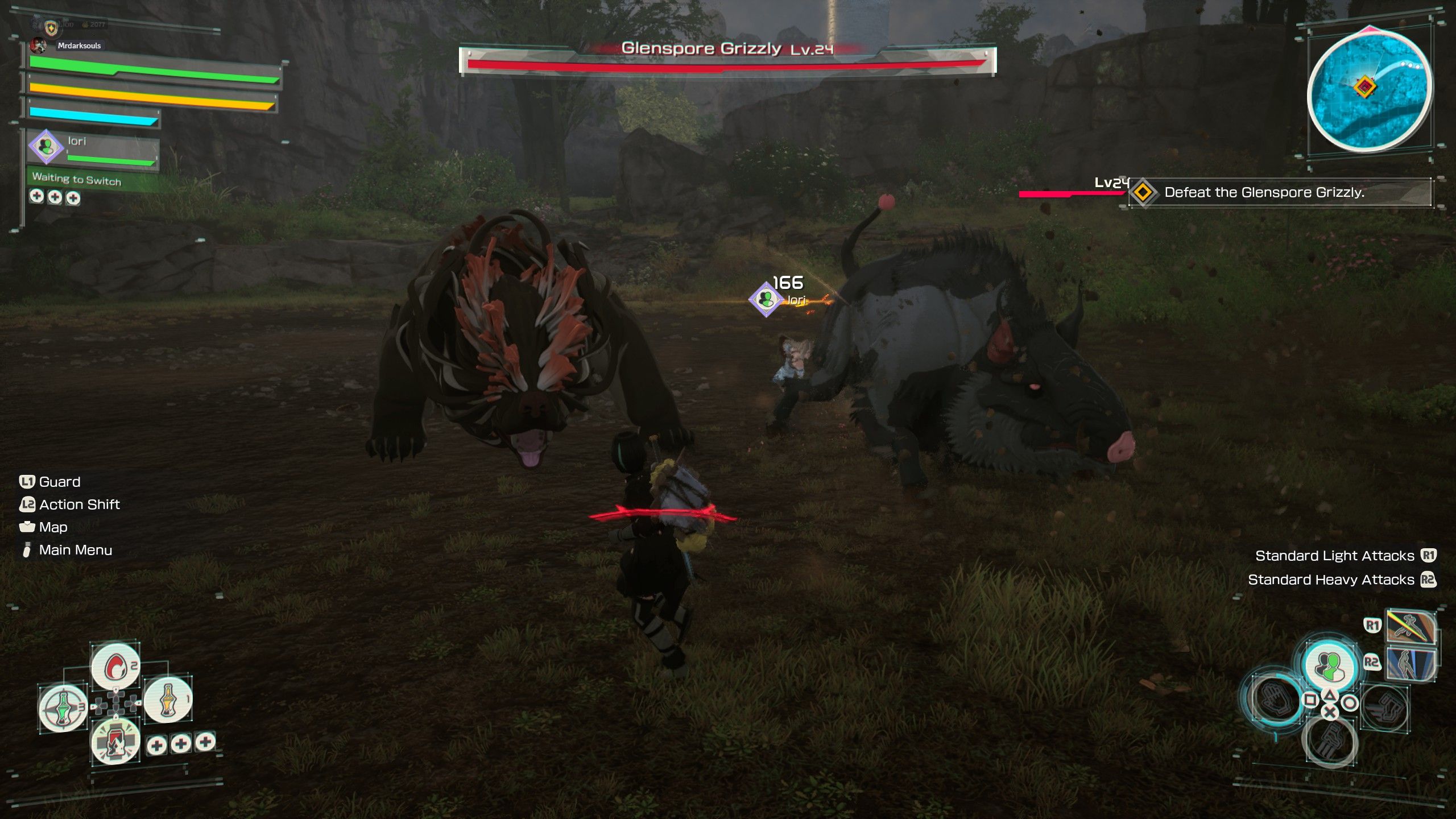 Glenspore Grizzly boss fight