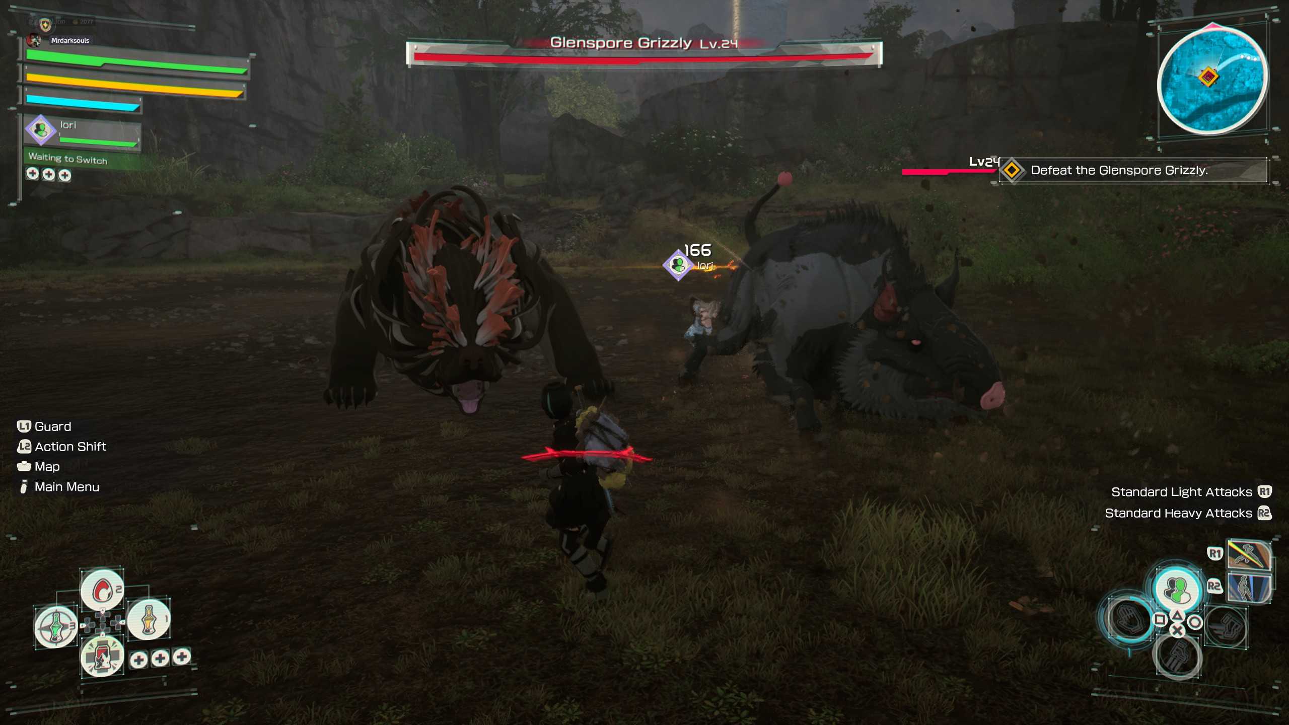 Glenspore Grizzly boss fight