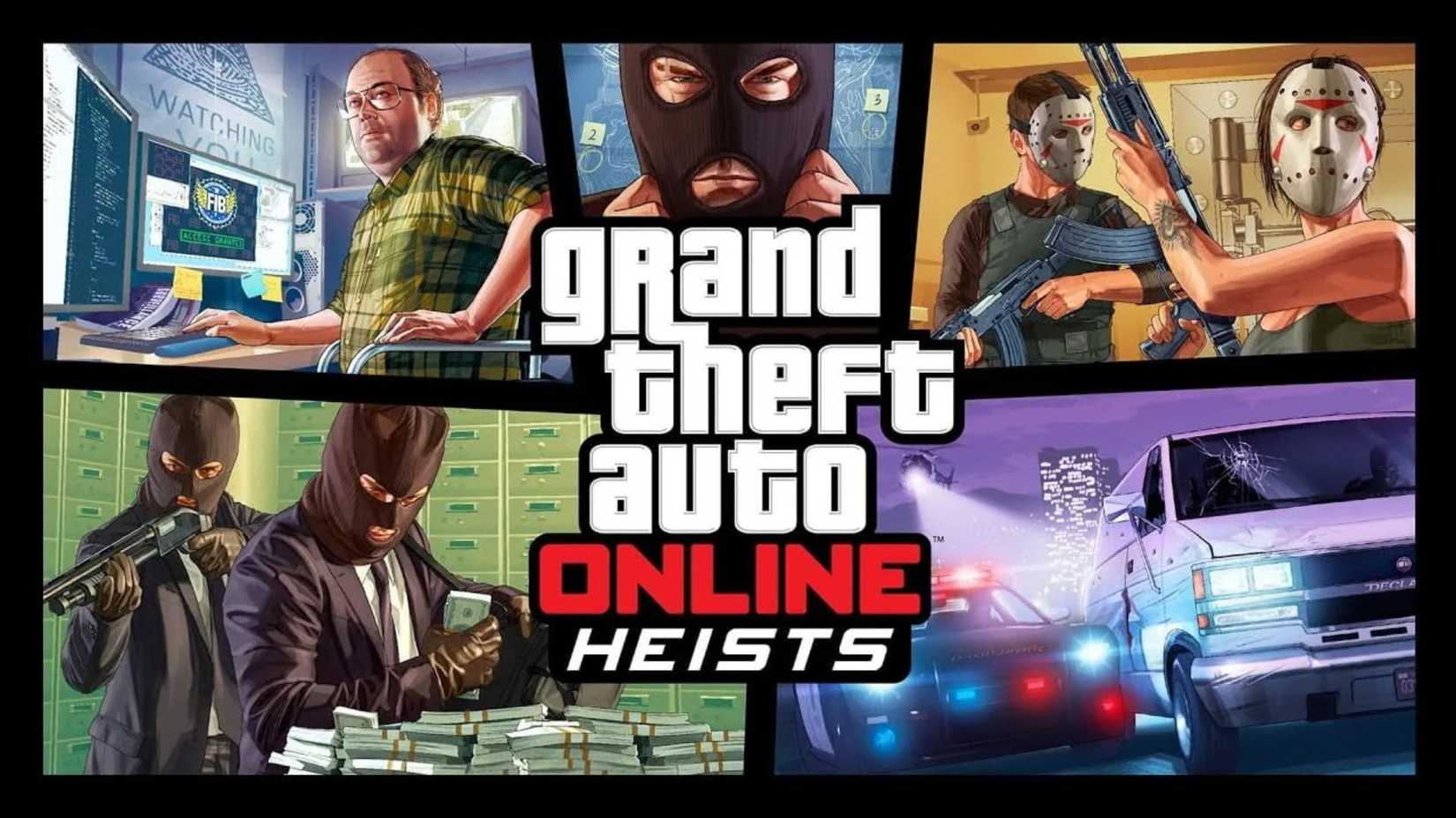 Grand Theft Auto Online Heists DLC Logo