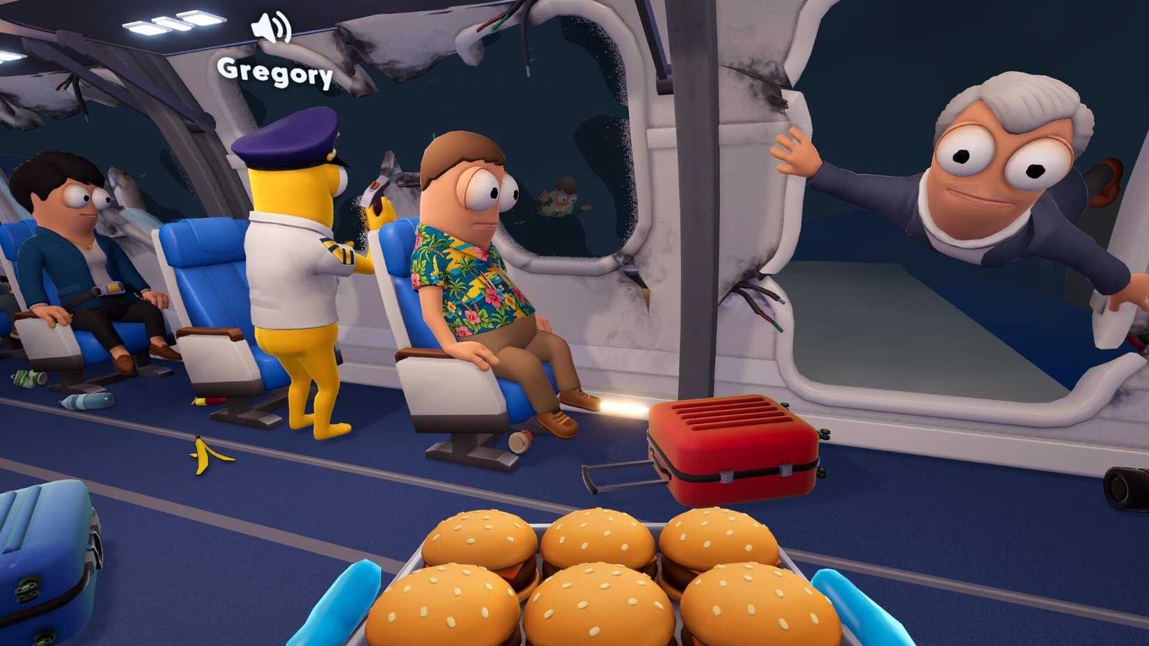 Handing Out Hamburgers While The Plane is Blown Up in Dear Passengers