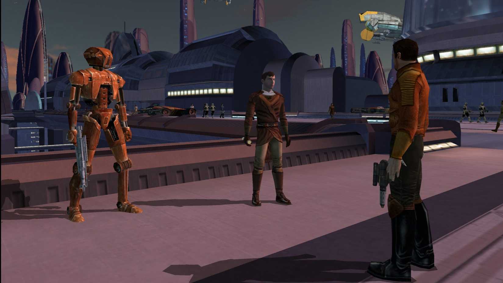 carth, hk-47 and revan on taris