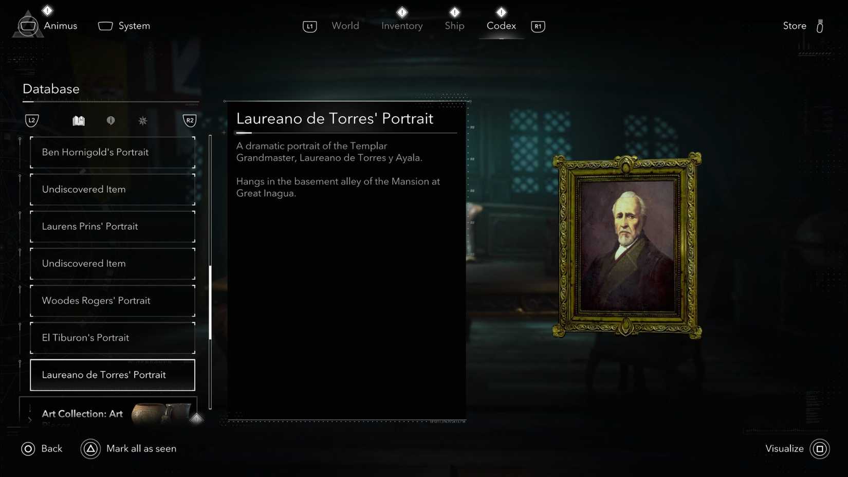 Laureano De Torres Portrait's Assassin's Creed Black Flag Remastered