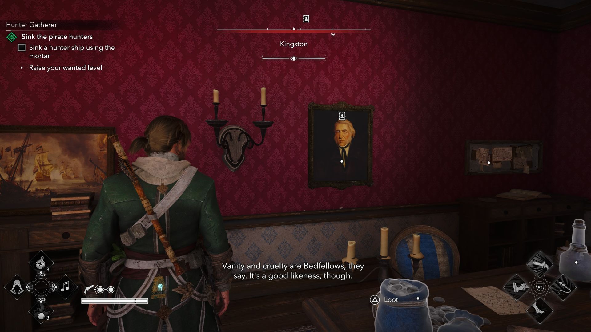 Lauren Prin's Portrait Location Assassin's Creed Black Flag Resynced