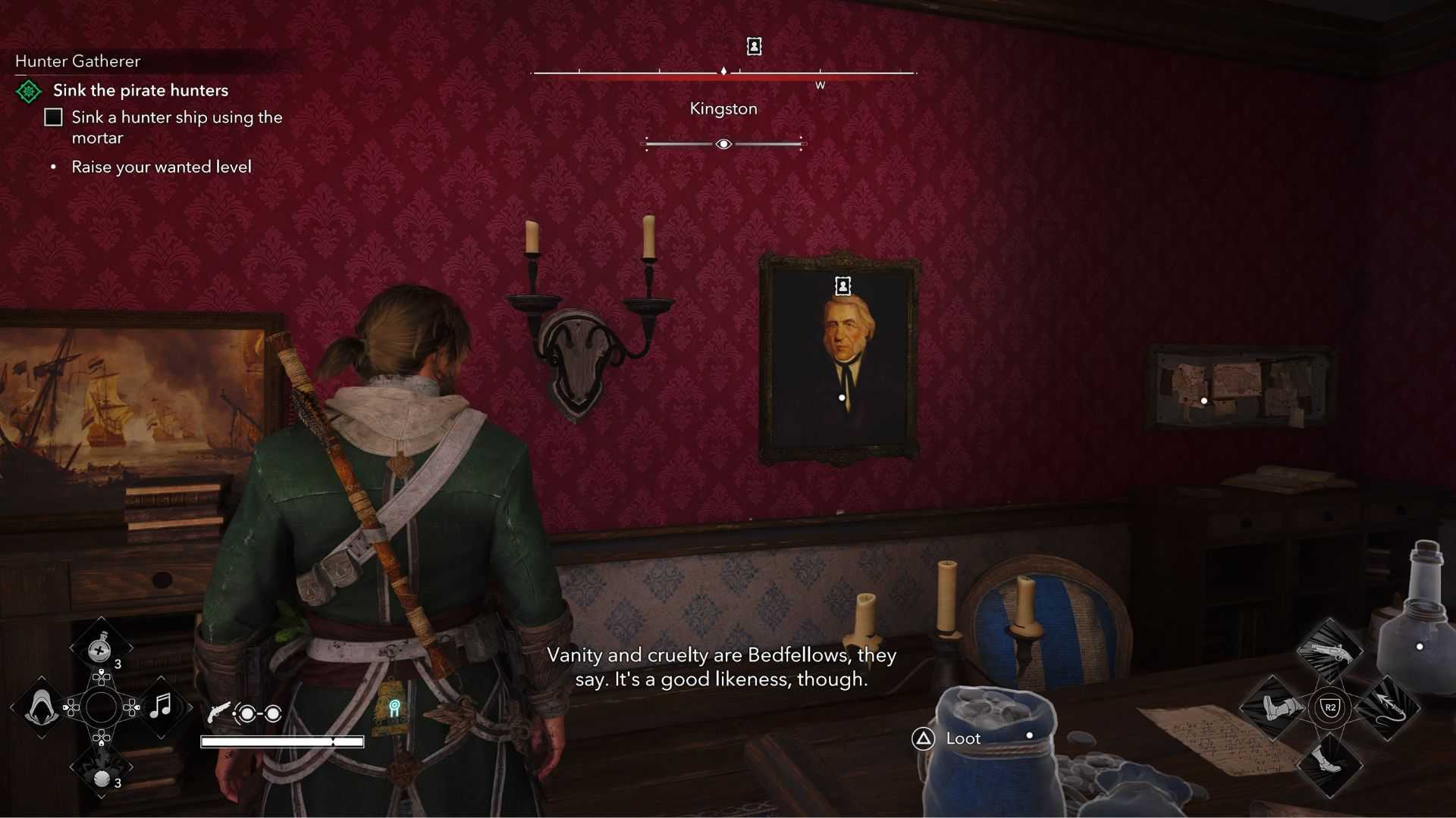 Lauren Prin's Portrait Location Assassin's Creed Black Flag Resynced