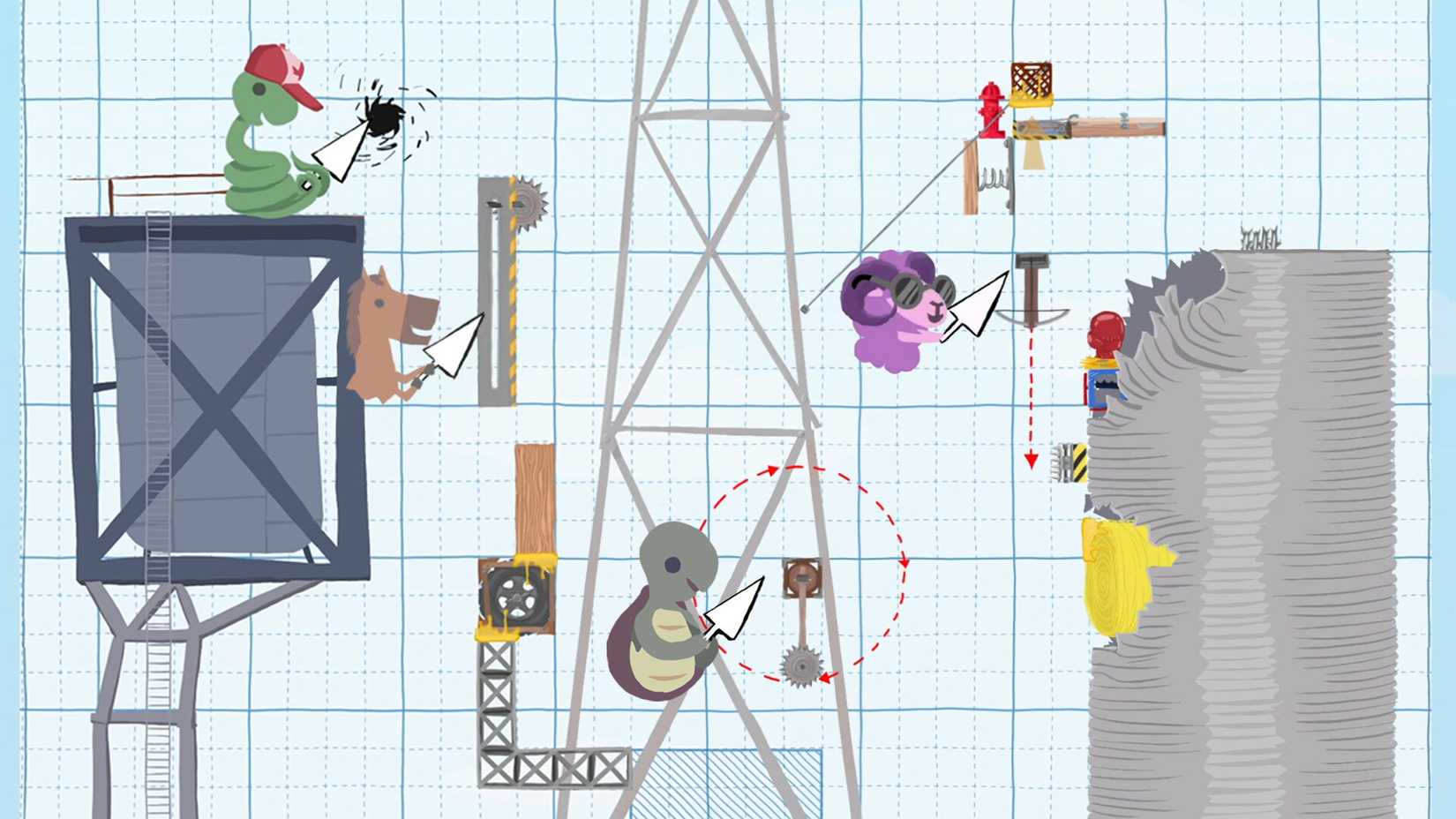 Level Building in Ultimate Chicken Horse