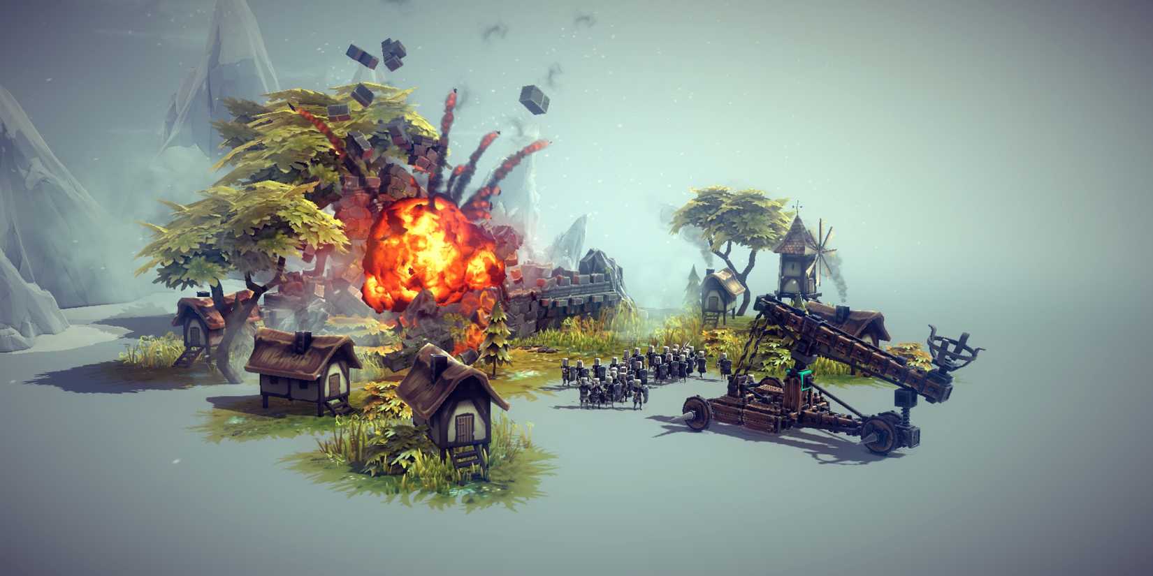Something blowing up in Besiege