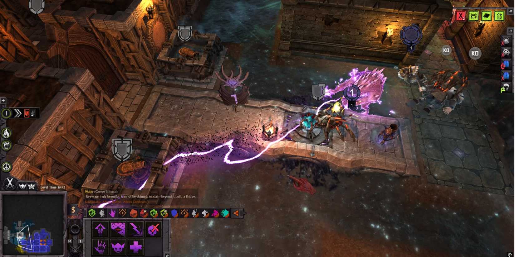 Purple lightning War for the Overworld