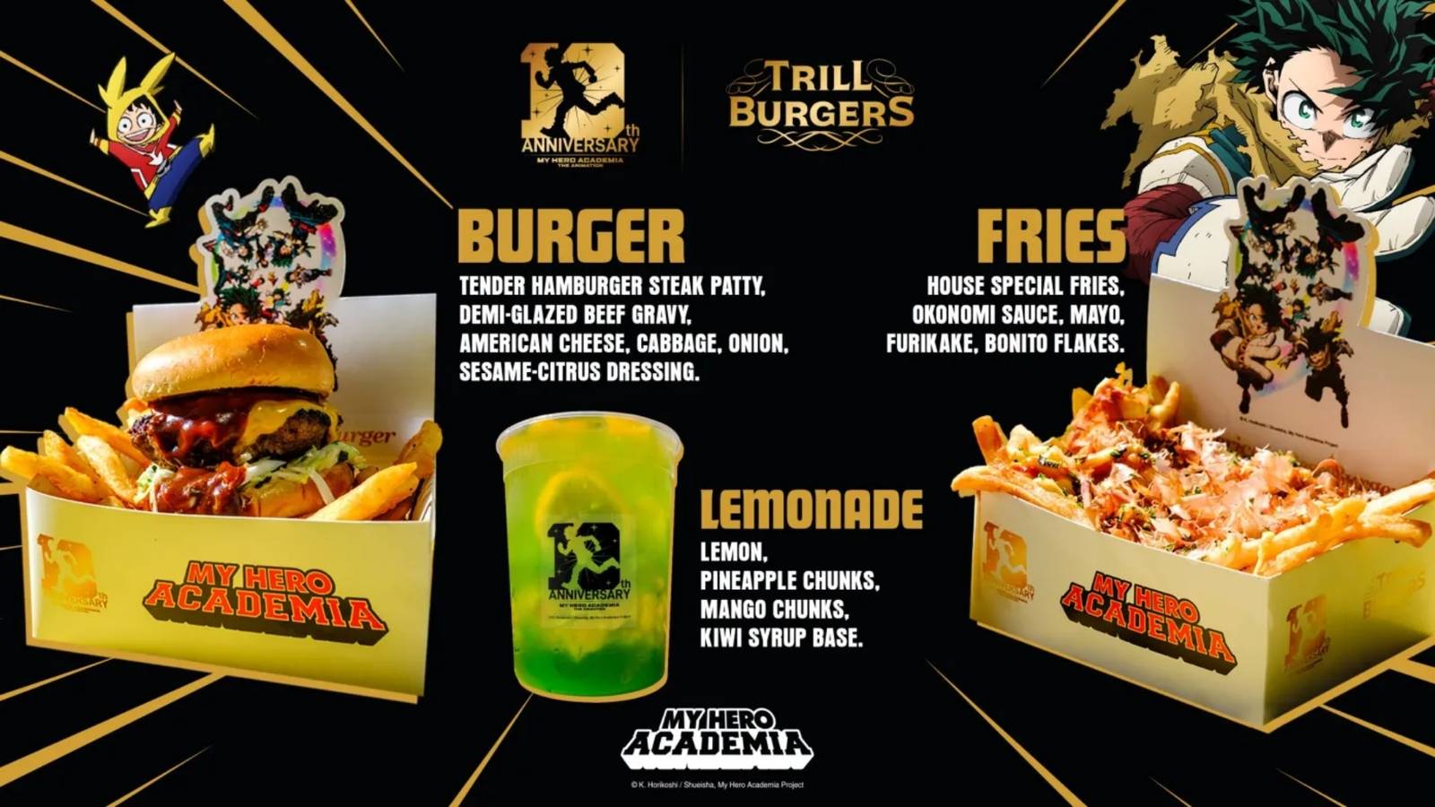 My Hero Academia Is Celebrating 10 Years by Putting Bonito Flakes on Your Fries