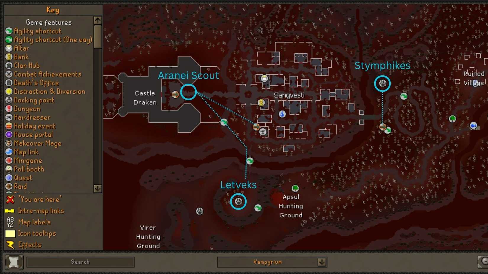 OSRS Vampyrium Map