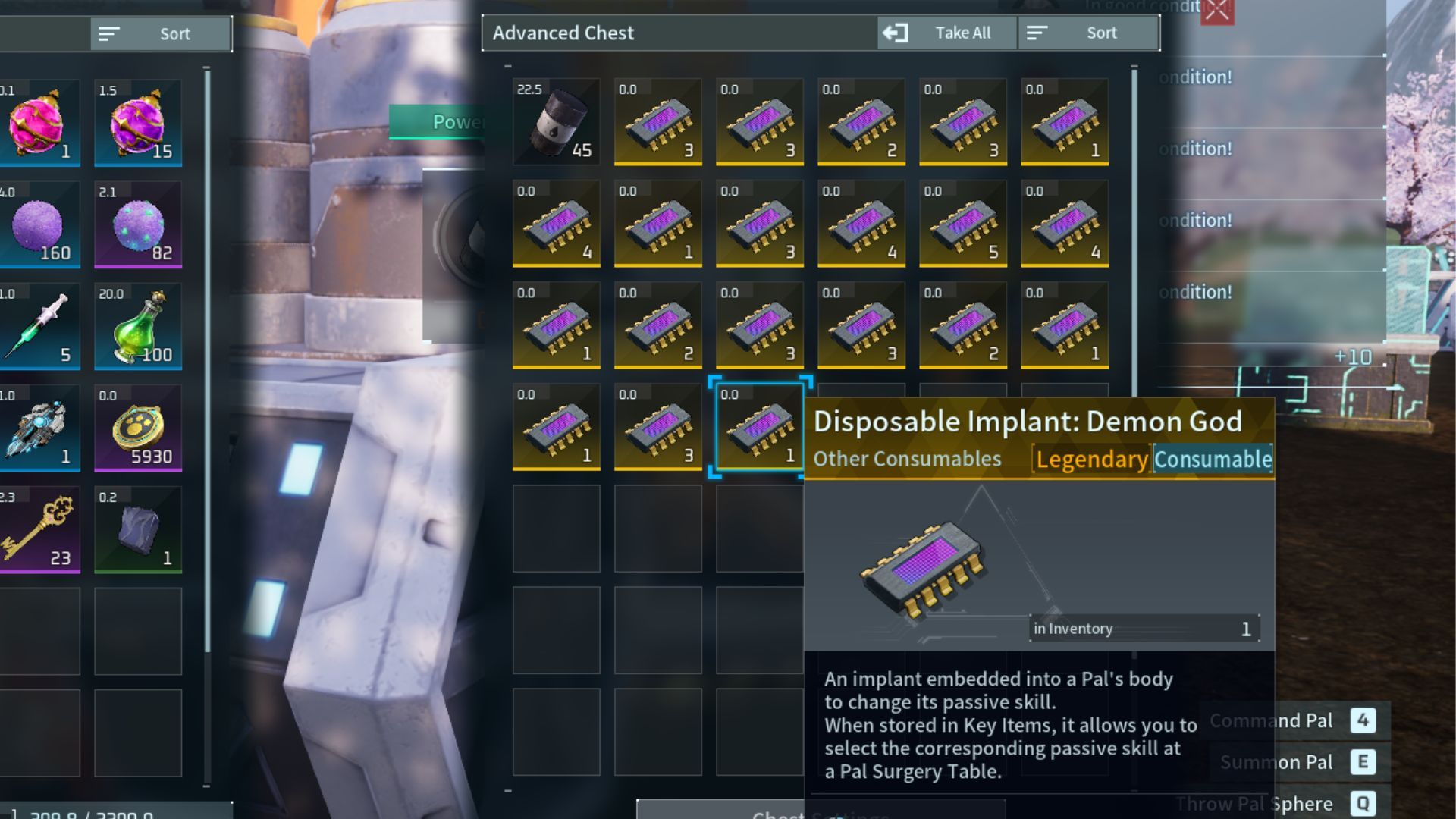 Palworld Disposable Implants