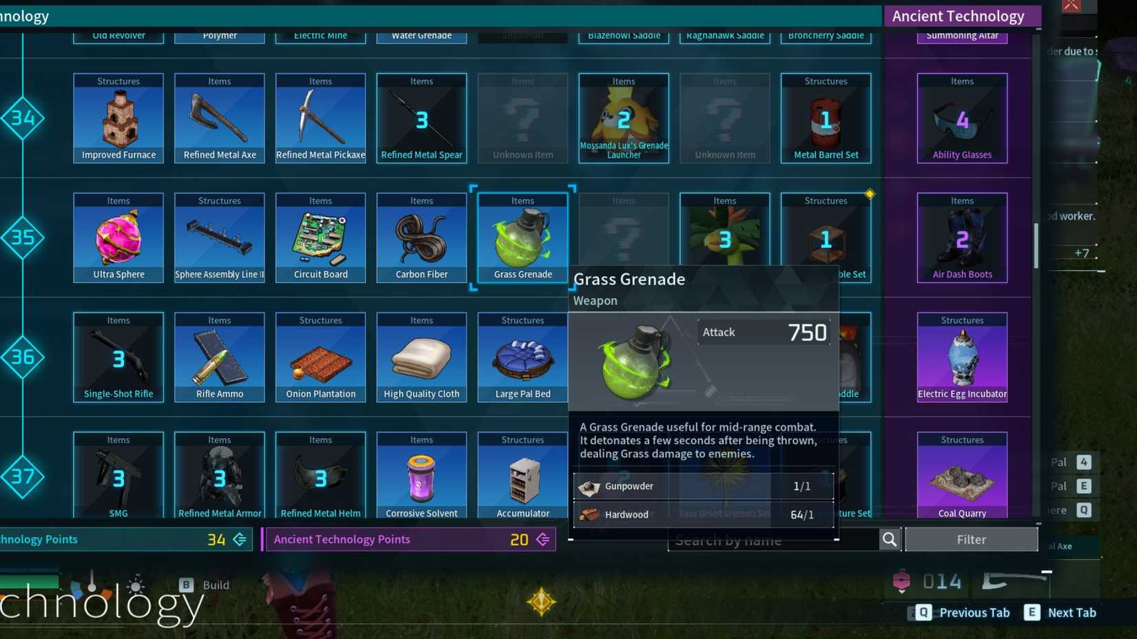 Palworld Grass Grenade