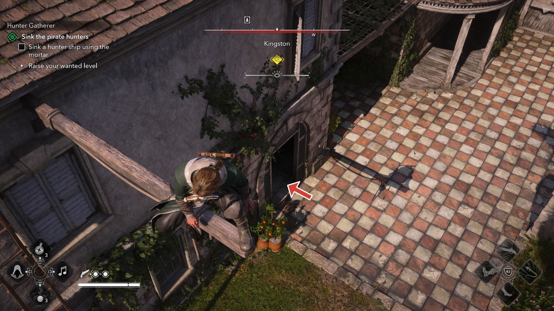 Path leading to Woodes Rogers Portrait Assassin's Creed Black Flag Resynced