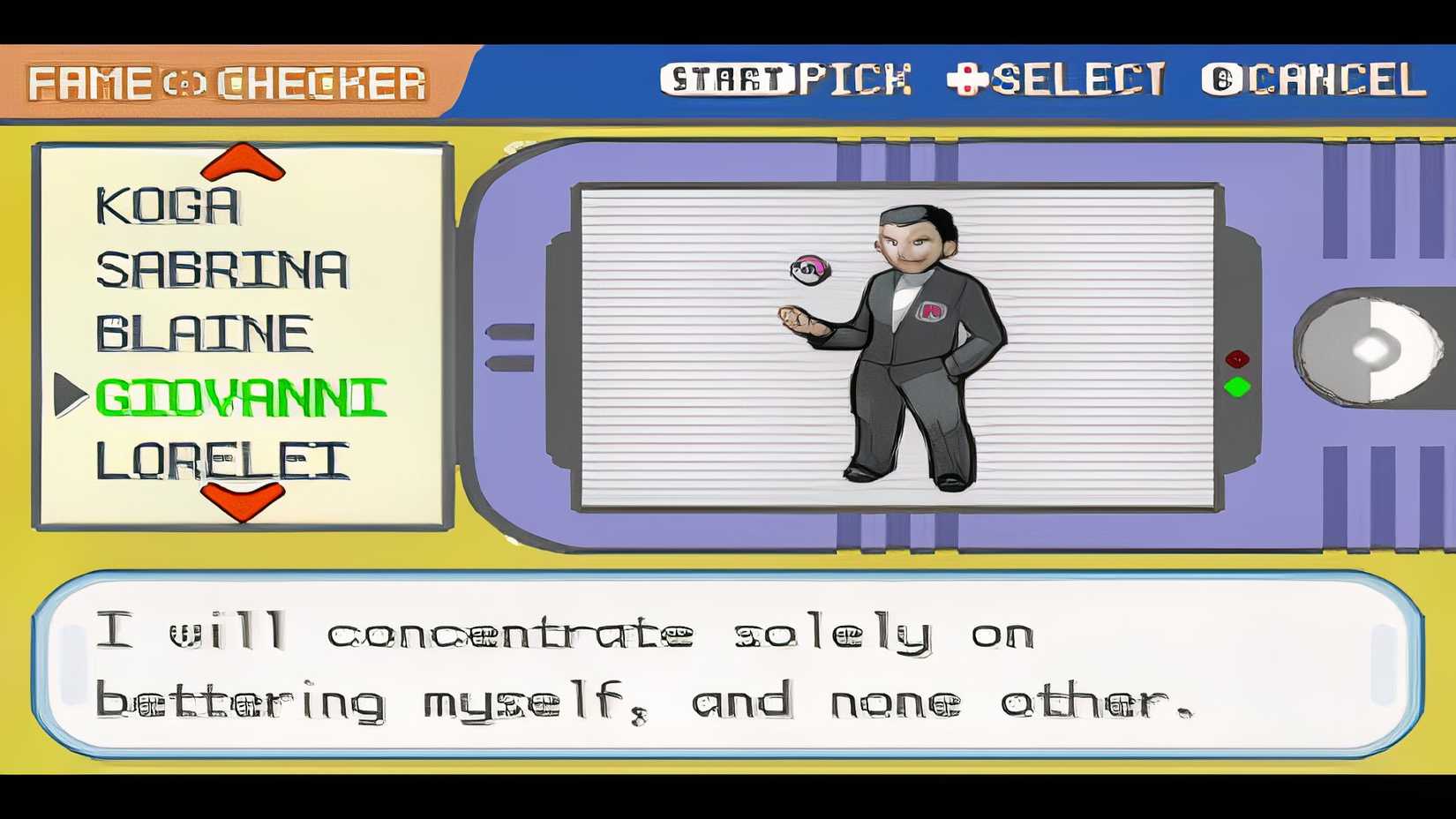 Pokemon FireRed LeafGreen Fame Checker